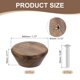 thumbnail image 2 of Uxcell 6 Paquete de Tiradores Redondos de Madera para Cajones, Diámetro de 1 3/4" Cabeza Plana Tiradores de Madera con Tornillos para Muebles Cajón Tocador Armario, Nogal, 2 of 6
