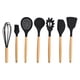 thumbnail image 5 of Set de Utensilios de Cocina Silicona Madera Negro, 5 of 6