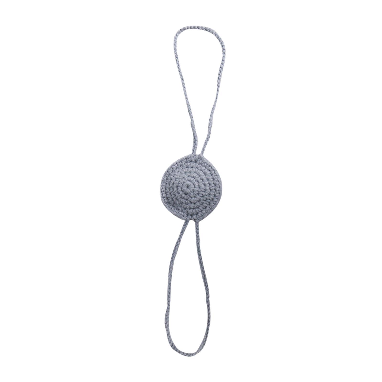 Magideal - Mittenos Más Cálidos De La Nariz Para Hombres Mujeres Hechas A Mano Crocheted Comfort Cover Cover Cover Protector Para Esquí Fiesta De Halloween Photo Gris Claro