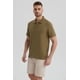 thumbnail image 2 of Polera Hombre Slim Cuello Camisero Verde Militar, 2 of 4