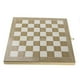 thumbnail image 1 of Juego De Ajedrez De Madera Plegable - Tablero Artesanal Con Piezas Extra De Madera Clara, 1 of 3
