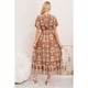 thumbnail image 3 of Maxi Vestido Largo Mujer Cruzado Diseño Casual Eventos 3363, 3 of 3