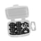 thumbnail image 1 of Espaciadores de rodamientos para patines en línea de 8 piezas, espaciadores de eje, ligeros, accesorios, piezas para patines en línea, patines, patine Negro, 1 of 5