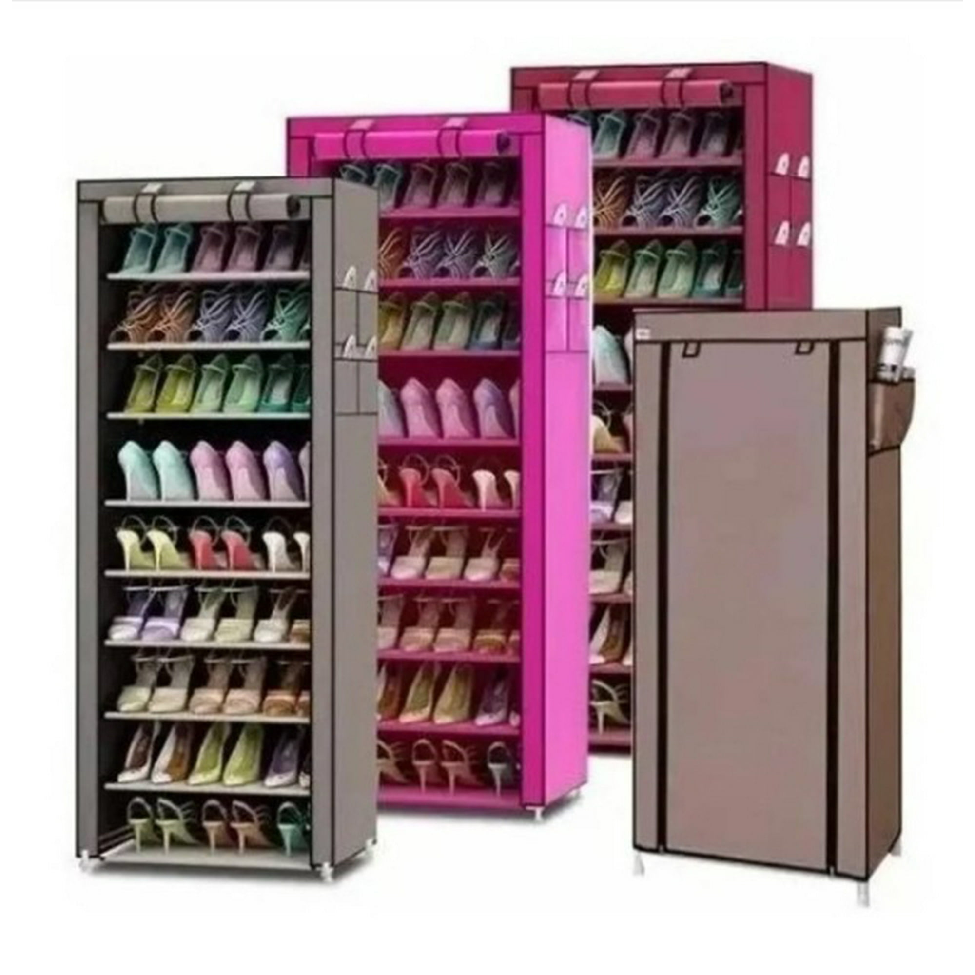 Genérico - Zapatero Organizador De Zapatos 9 Pisos 30 Pares Con Funda