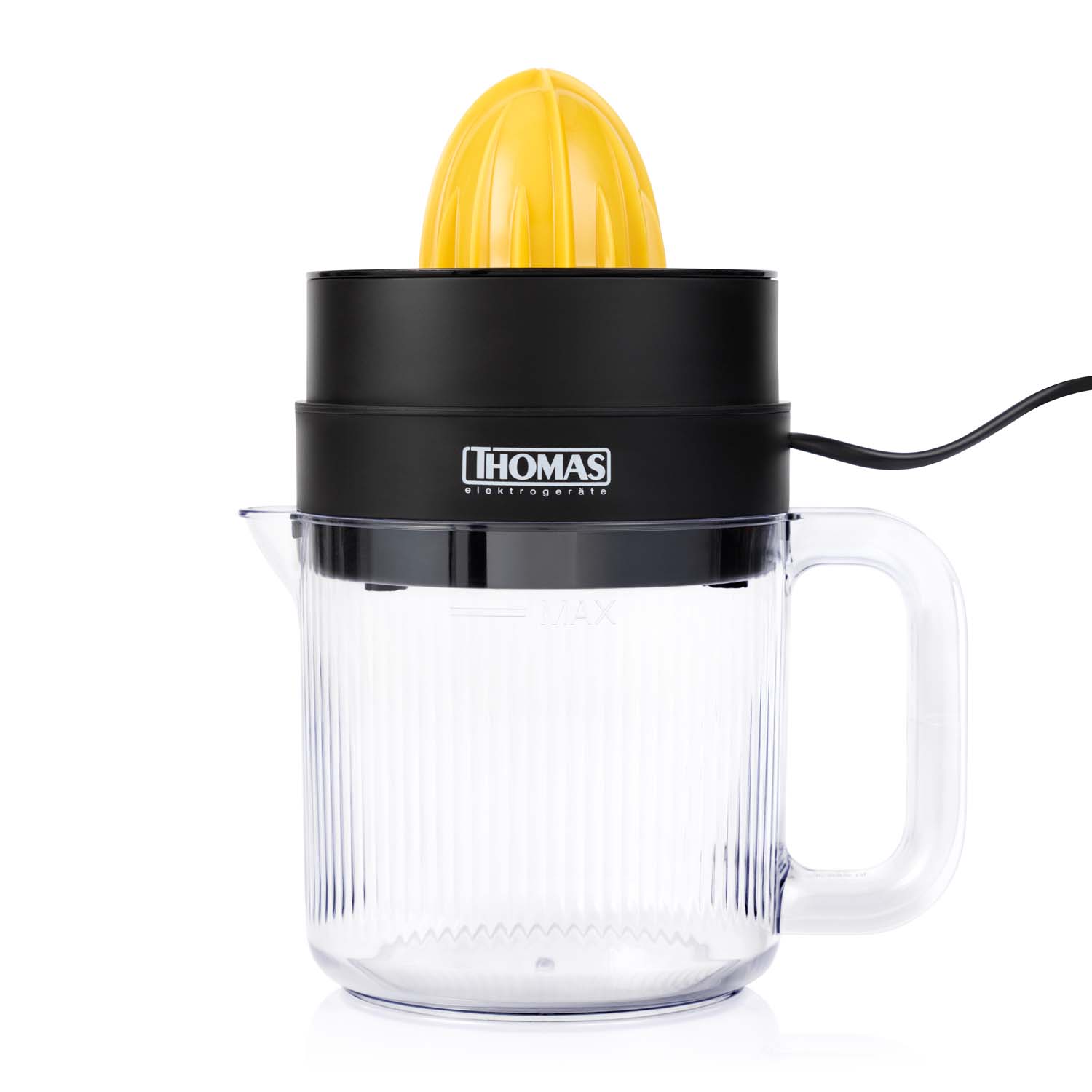 Thomas - Exprimidor 2 En 1 Th-1211 1.4 Litros 30W Negro / Amarillo
