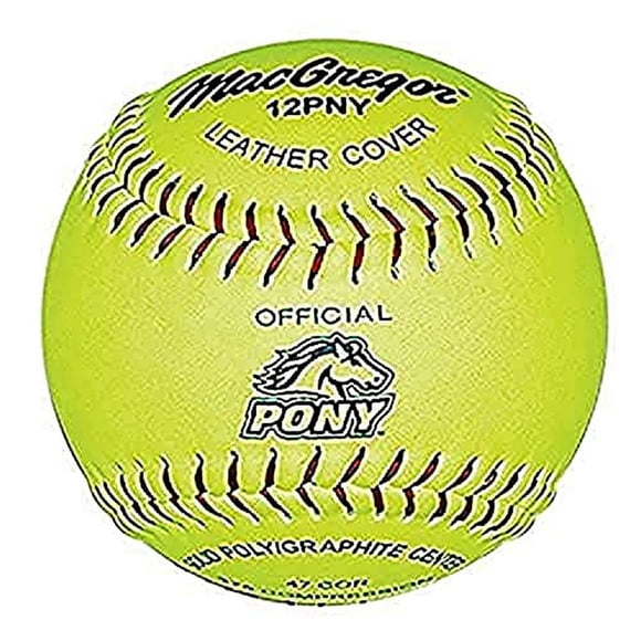 Softbol MacGregor Pony Fast Pitch de 12 pulgadas (una docena)