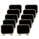 thumbnail image 1 of 100pcs Mini pizarra rectangular de mesa de madera pizarra 10x7.5cm, 1 of 3