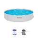 thumbnail image 2 of Piscina Bestway Redonda con filtro Deluxe Gris 3.66MX76Cm gris Tamano Unico, 2 of 4