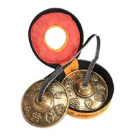 Magideal - Platillos Tibetanos Tingsha, Campanas De Meditación, Latón, 6,5 Cm, Decoración De Yoga, Tamaño Pequeño, Regalo Creativo, Instrumento De Percusión, , Estilo B