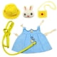 thumbnail image 3 of Conjunto De Vestido Para Mascotas Chaleco De Conejo Ropa De Disfraz Traje De Moda Diaria-Azul_S, 3 of 5