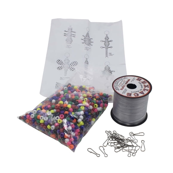 Kit de cordones Pepperell Trending Animal con 1500 cuentas de poni
