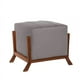 thumbnail image 1 of Pouf Marsella Tela Velvet Gris, 1 of 3