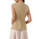 thumbnail image 3 of INSPIRE CHIC Chaleco de Traje para Mujer Tops de Trabajo sin Mangas con Botones Blazer Chaleco L Caqui, 3 of 5