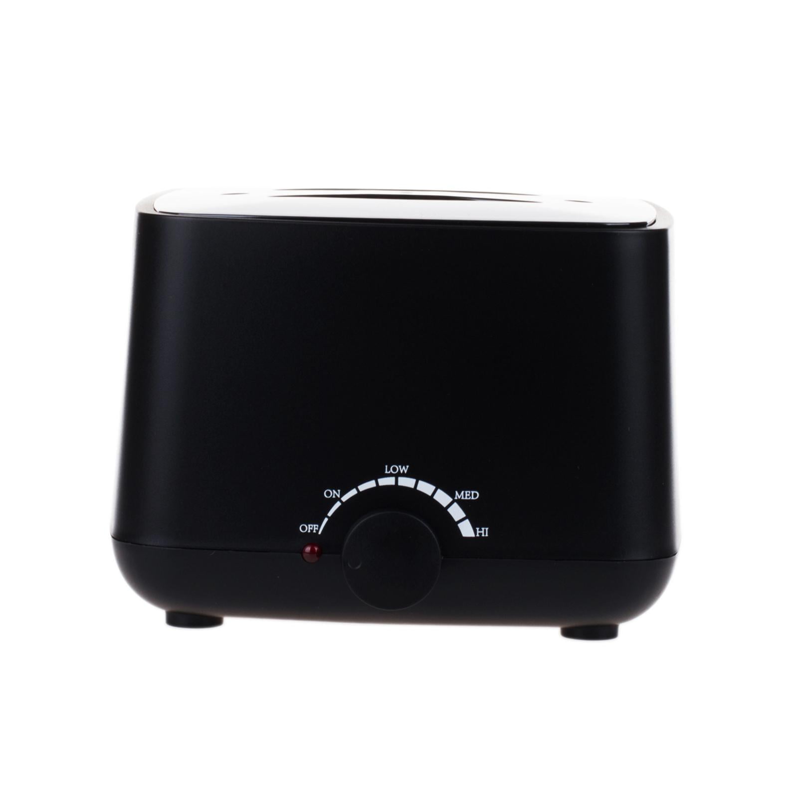 Magideal - Calentador De Cera Eléctrico Portátil, 400 Ml Depilación Corporal Con Tapa Derretir Cera Dura Olla De Fusión Accesorios De Calentador De Cera Caliente Negro