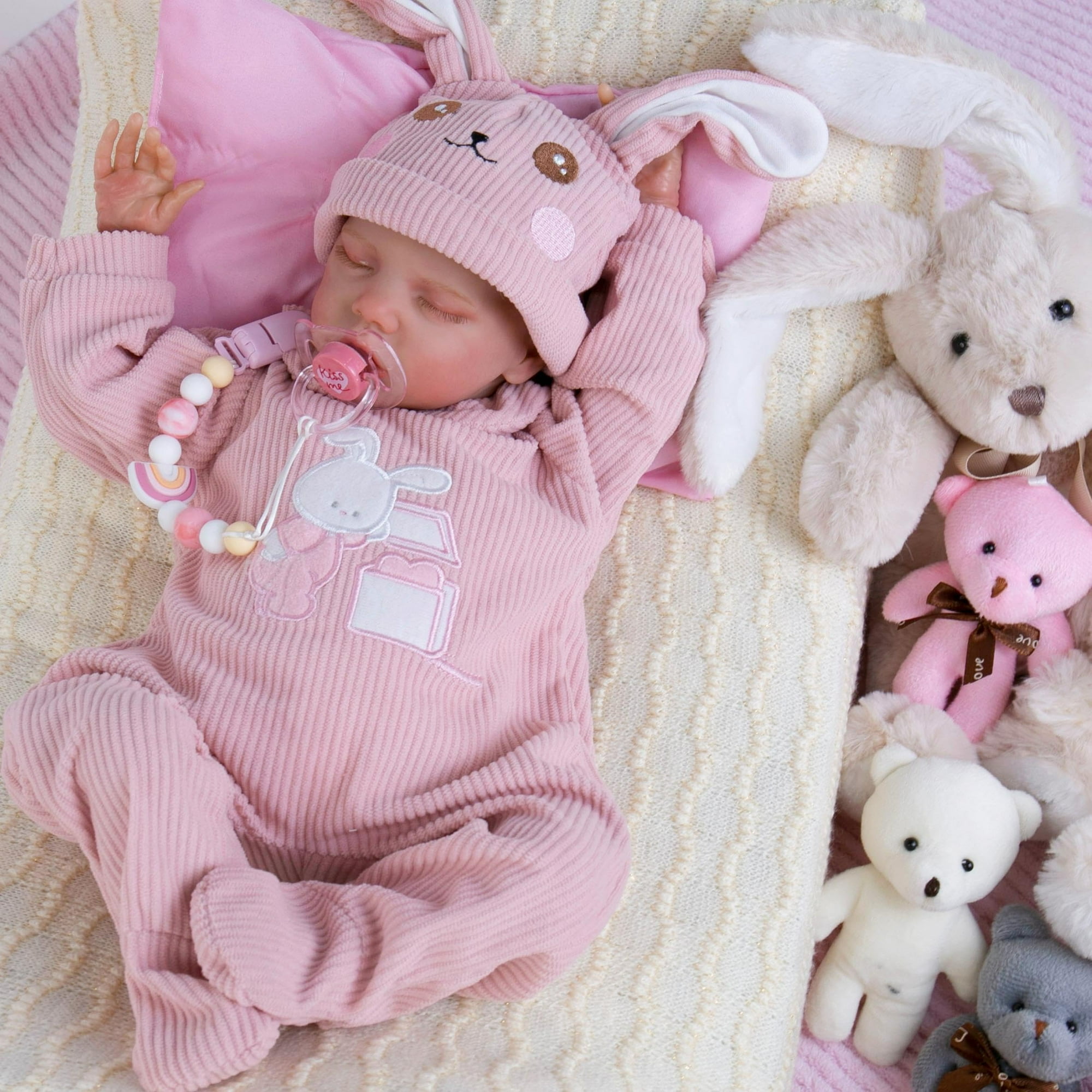 Muñeca Reborn Aori Realista Para Niña Realista Con Caja De Regalo