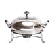 thumbnail image 3 of Stockpot - Calentador De Alimentos Redondo Con Tapa Transparente Portátil Para Camping, Restaurante, Cocina, Color Plateado, 3 of 5