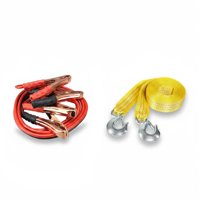Pro Outdoor - Cable Para Puente Roba Corriente Automovil + Cinta Remolque 3 Toneladas
