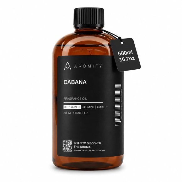 Aceite de fragancia Aromify Cabana 500 ml Bergamota, Jazmín y Ámbar