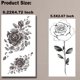 thumbnail image 5 of Tatuajes Temporales Tazimi 3D Rosa Negra con Flor x10 para Mujeres, 5 of 6