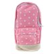 thumbnail image 3 of punto de onda mini mochila lápiz caja de lápiz cosmético maquillaje bolígrafo bolsa rosa, 3 of 5
