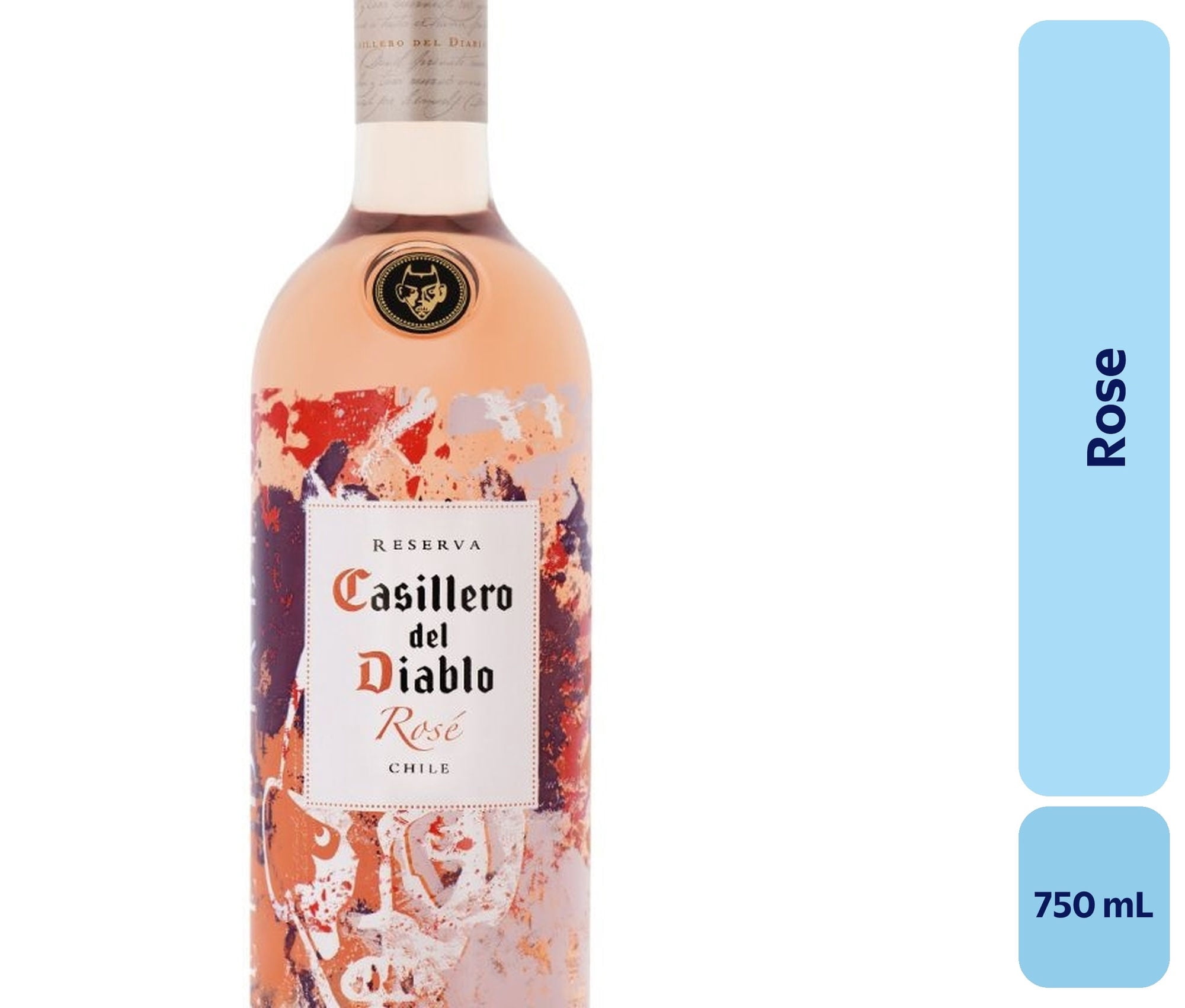Vino Rose Botella 750 mL Casillero Del Diablo