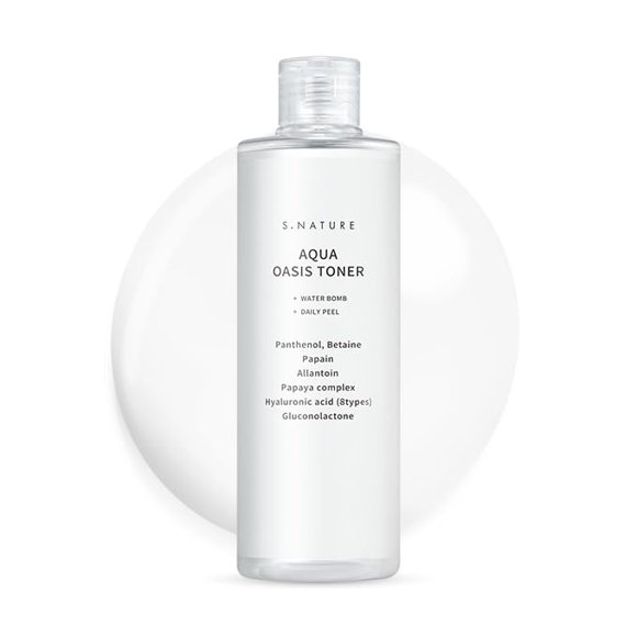 Tónico S.NATURE Aqua Oasis PHA, calmante e hidratante, 300 ml, vegano