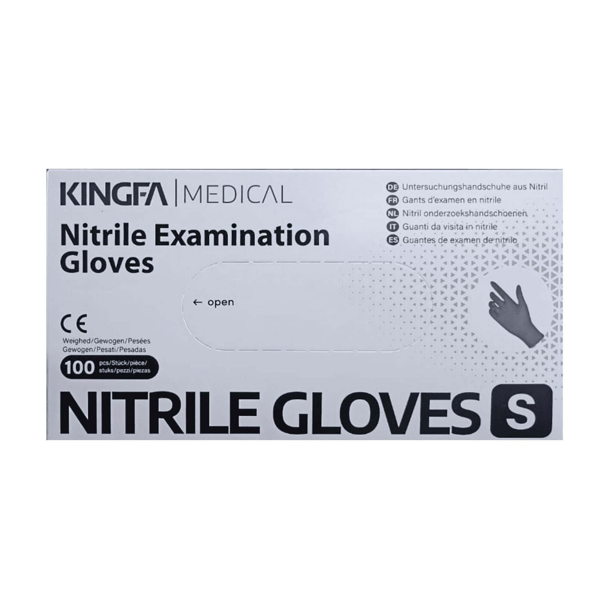 Kingfa Medical - Guantes Examinación Nitrilo Talla L