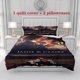 thumbnail image 1 of 3pcs Bedding Set Featuring The Romantic Story of Aliens Jamie And Claire Traveling Through Time Includes a Duvet Cover And Pillowcases, 1 of 5