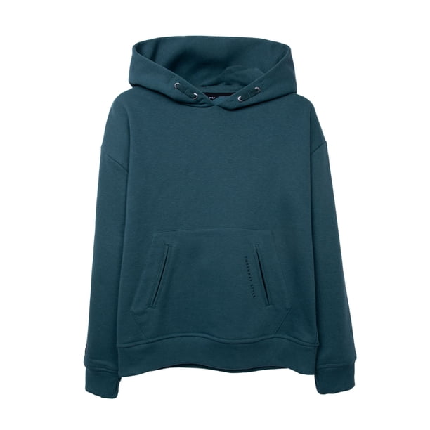 Polerón Hoodie Niño Bordado en Espalda Verde