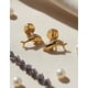 thumbnail image 4 of Aros Abridores Delfín 9mm Oro 18k  Bebé Niña Hipoalergénicos Dorado, 4 of 4