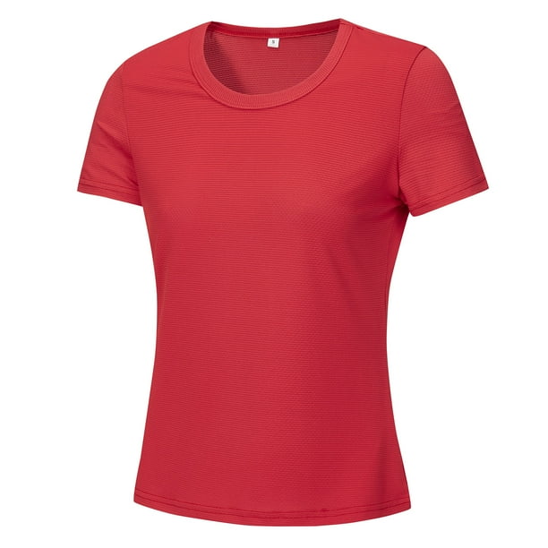 Polera Dry Fit Manga Corta Microperforada Deportiva Mujer