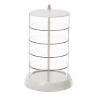 Magideal - Caja De Almacenamiento De Joyería Giratoria, Organizador De Joyas, Estuche De Joyería Giratorio De 360 Degree, Organizador De Accesorios Para El Cabello Pa 5 Capas