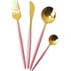 thumbnail image 5 of XmhyTop Juego de Cubiertos de Cocina de 24 Piezas, Inoxidable, Color Oro rosado, Ideal para Hogares y Eventos, 5 of 5