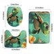 thumbnail image 3 of Bebé Tortuga Juego de 3 alfombras de baño de coral fleece: tapete de baño + alfombra de inodoro en forma de U + funda de tapa de inodoro en forma de O, 3 of 6