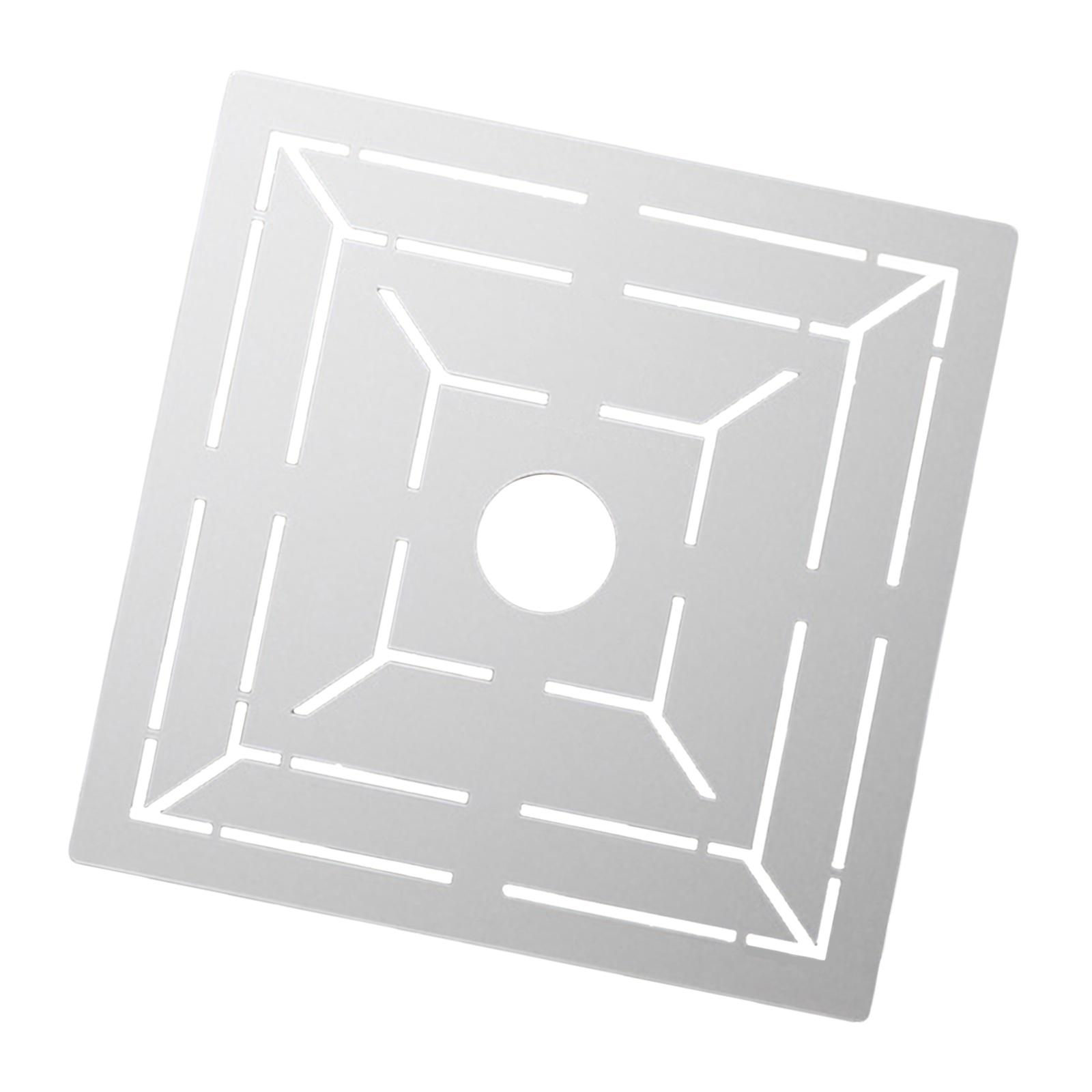 Magideal - Localizador De Medición De Baldosas Y Plantilla Para Suelo Regla Para Desagüe E Instrumento De Precisión Portátil Y Ligero Adecuado Para Albañilería 30 Cm X 30 Cm