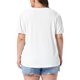 thumbnail image 3 of Agnes Orinda Blusa Casual de Verano 2026 para Mujer de Talla Grande con Cuello en V, Bordado de Ojales, Mangas Abullonadas y Textura, Talla 1X, Blanca, 3 of 6