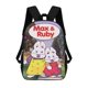 thumbnail image 1 of Max y Ruby-theme Backpack, Campus style schoolbag Bookbag with Adjustable Shoulder Straps And Large Zip Compartment, Unisex Travel Bags., 1 of 6