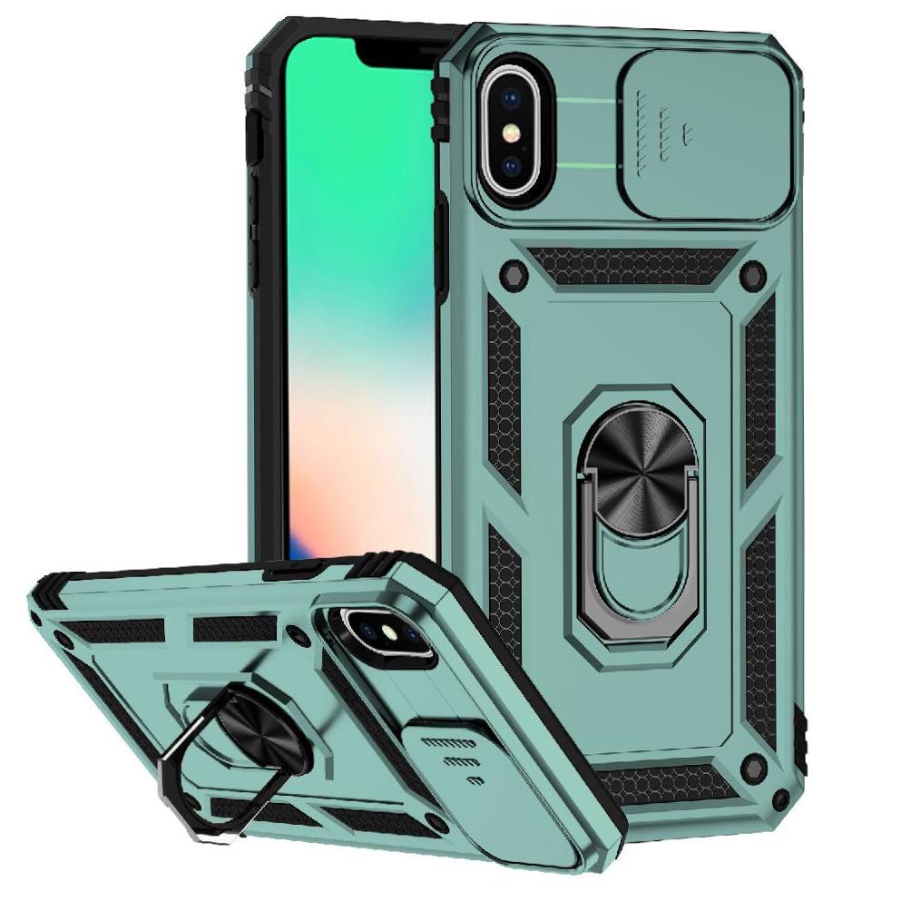 Estuche Gangxun Para Iphone X/Xs, Soporte Giratorio 360°, Estilo Mecánico Y Magnético