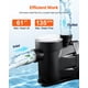 thumbnail image 5 of Bomba para piscina VEVOR In/Abog Suelo, 2 HP, 220 V, autocebante, 135 GPM, 5 of 9