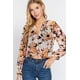 thumbnail image 1 of Blusa Tejida Estampada con Detalle de Lazo en la Parte Delantera, 1 of 5