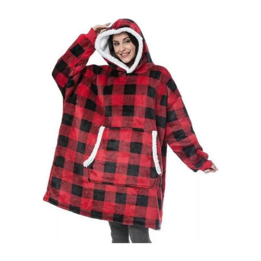 Click Ventas - Poleron Sherpa Con Chiporro Invierno Diseño Cuadros