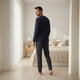 thumbnail image 4 of Pijama Hombre Algodón Estampado Garfield azul M, 4 of 7