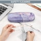 thumbnail image 5 of Funda para gafas Fintie Hard Shell, mármol lila con tela, 5 of 7
