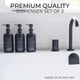 thumbnail image 2 of Set dispensador de champú y acondicionador KIBAGA Black 630 ml x3, 2 of 6