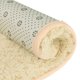 thumbnail image 4 of REGALWOVEN Alfombras de Baño Ovaladas Shaggy Absorbentes Suaves Alfombra de Baño Beige 20" x 32", 4 of 5