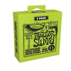 Pack De 3 Set De Cuerdas Ernie Ball Slinky Nickel 10 - 46