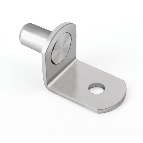 Topes para repisa Delatanus de 1/4 pulgada (6 mm), niquelados, 40 piezas