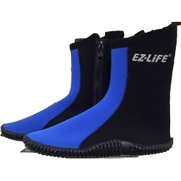 Botines De Buceo Talla M 39-40 Negro/azul Neopren 5mm Cierre