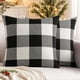 thumbnail image 1 of Fundas de almohada MIULEE Farmhouse Buffalo Check Plaids 45 x 45 cm, 1 of 9