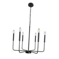 Ioensy - Candelero Clásico Moderno Lámpara Colgante Para La Entrada De La Sala De Estar Negro